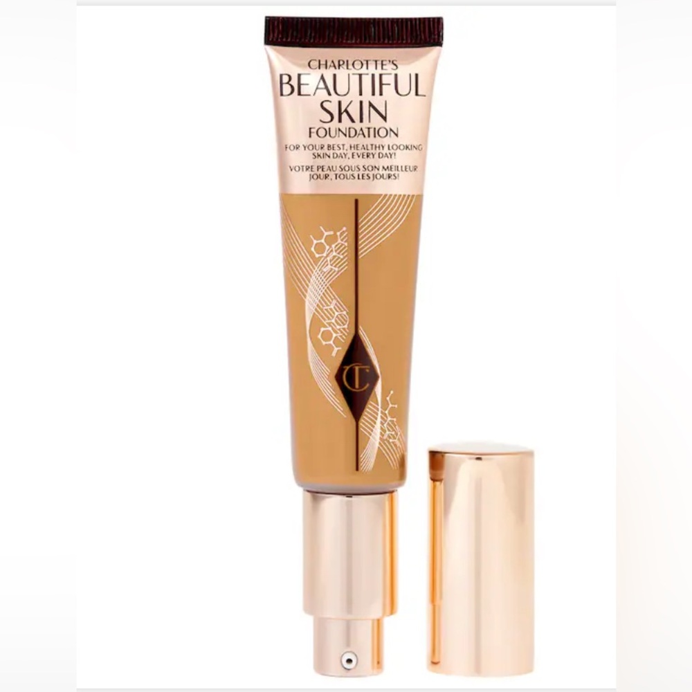 Charlotte's Beautiful Skin Foundation in Gold Tube #8 MEDIUM